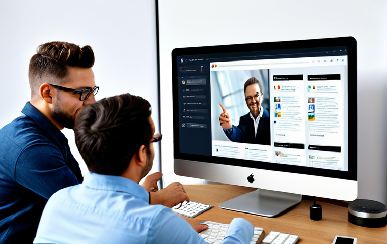 웹디자인 프로세스 심화 이해 - UI/UX Harmony**

"A split-screen showcasing a visually appealing website design on one side (UI) and...
